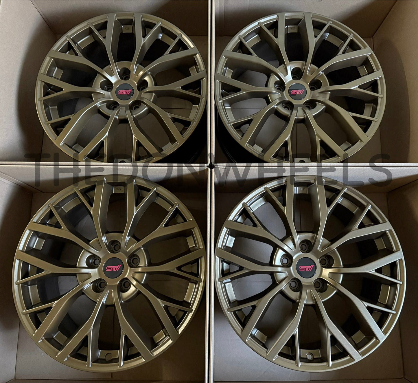 19" Subaru STI Wheels Factory OEM Rims (4)