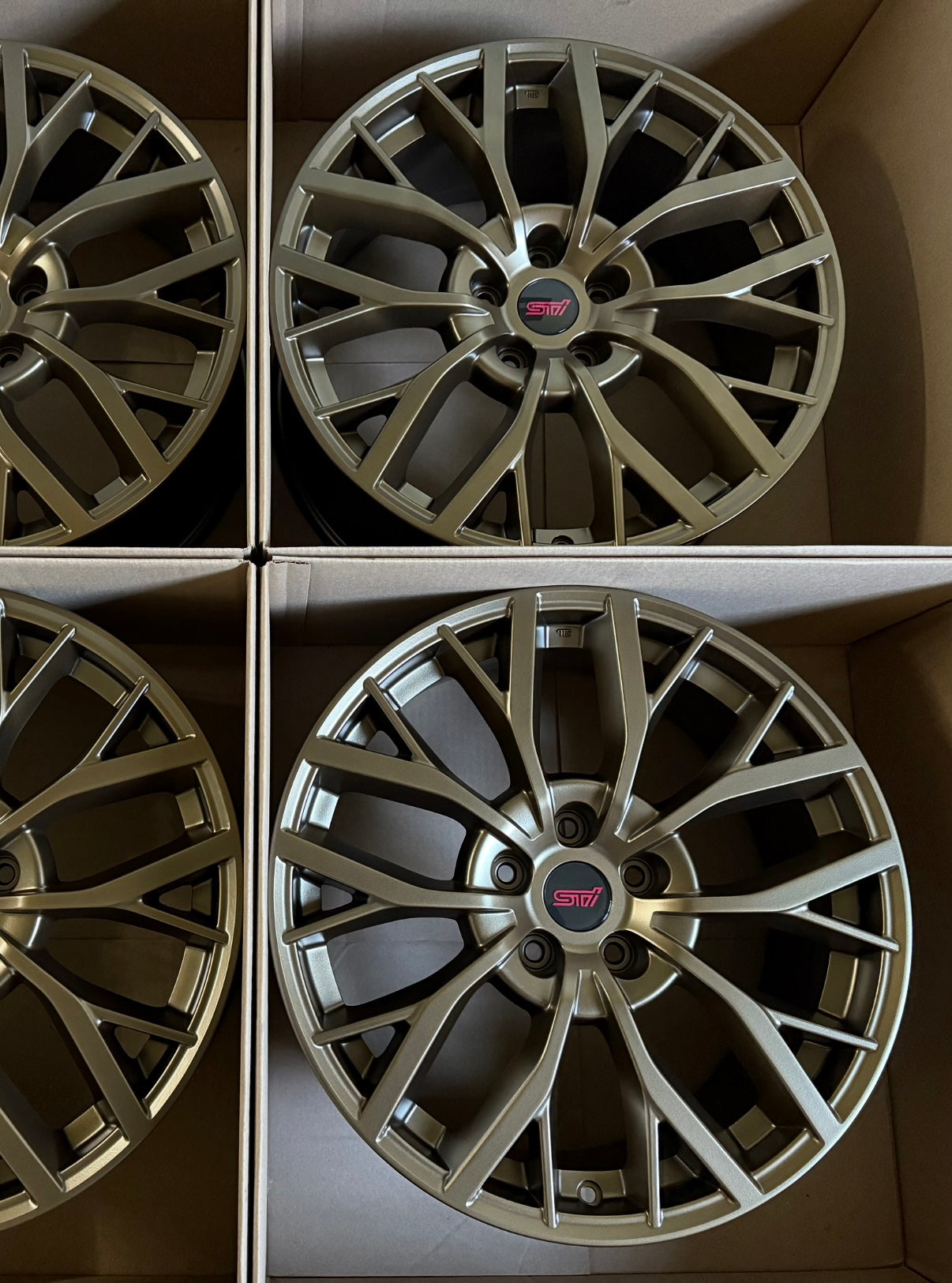 19" Subaru STI Wheels Factory OEM Rims (4)