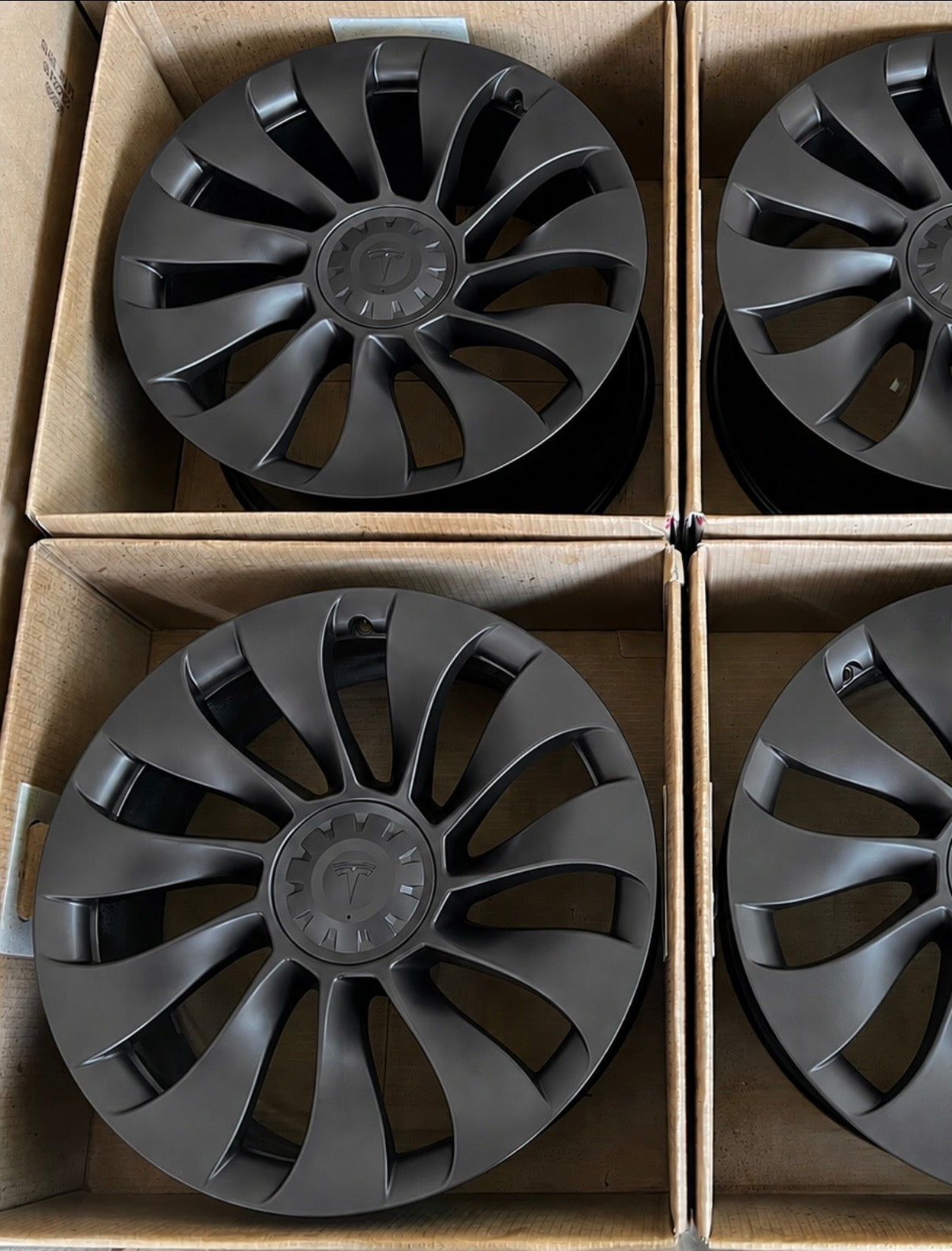 21" Tesla Model Y Uberturbine Wheels Factory OEM Rims (4)