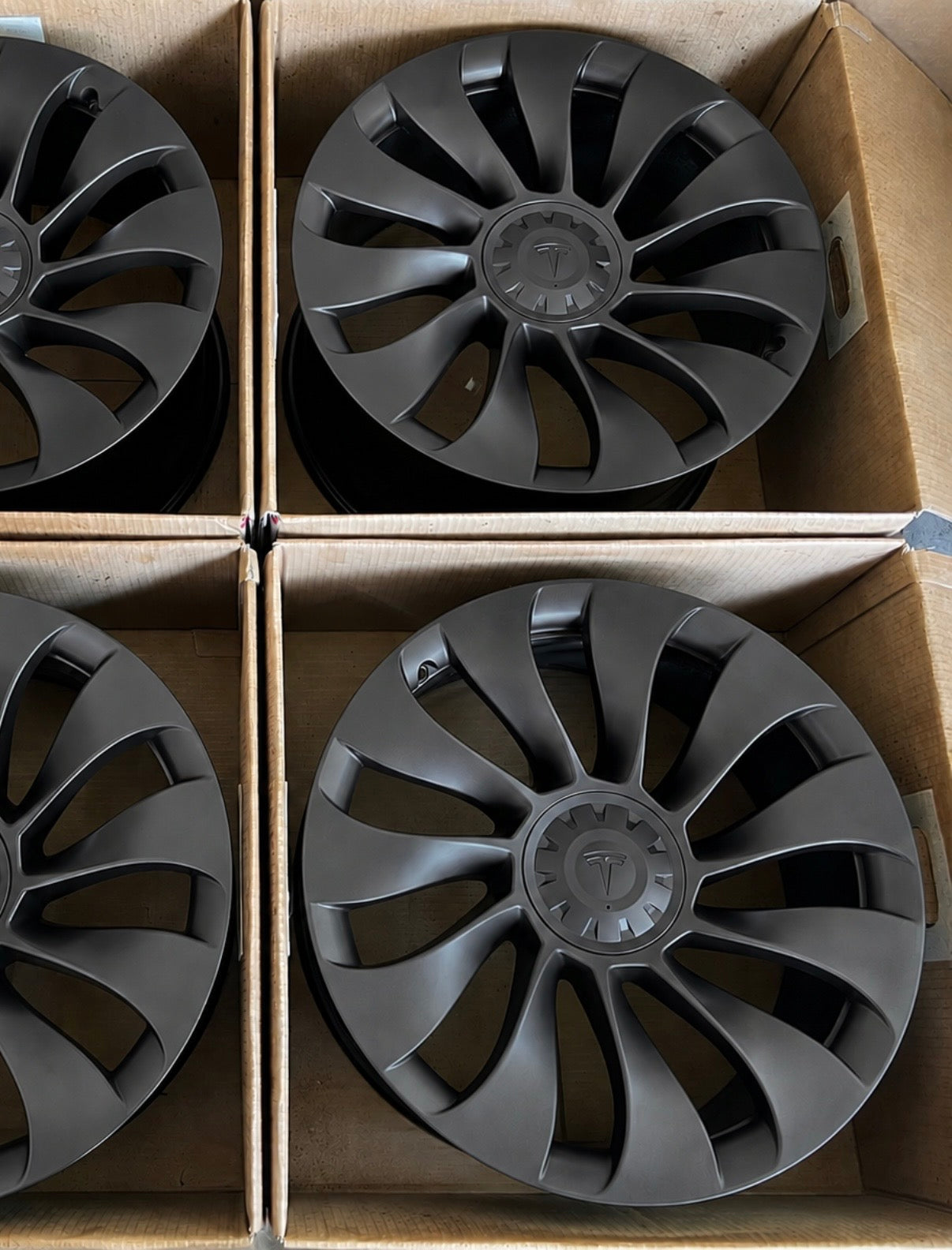 21" Tesla Model Y Uberturbine Wheels Factory OEM Rims (4)
