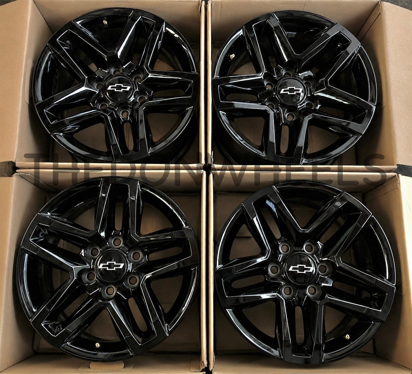 18" Chevy Tahoe Suburban Silverado Trail Boss Wheels Factory OEM Rims (4)