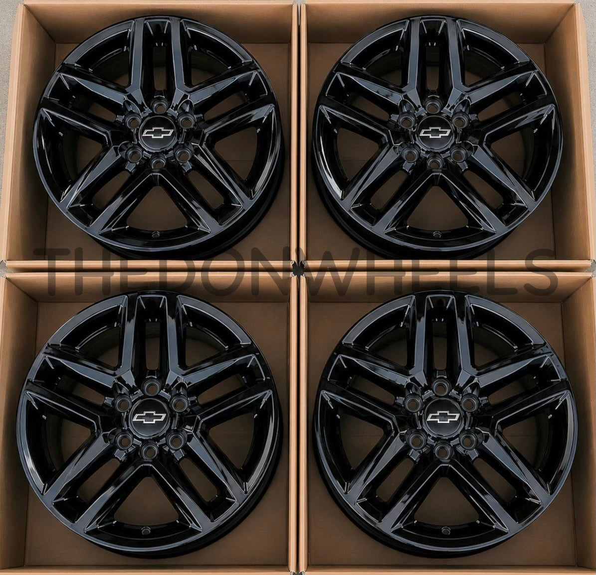 18" Chevy Tahoe Suburban Silverado Trail Boss Wheels Factory OEM Rims (4)