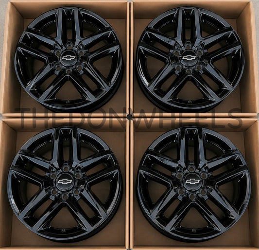 18" Chevy Tahoe Suburban Silverado Trail Boss Wheels Factory OEM Rims (4)