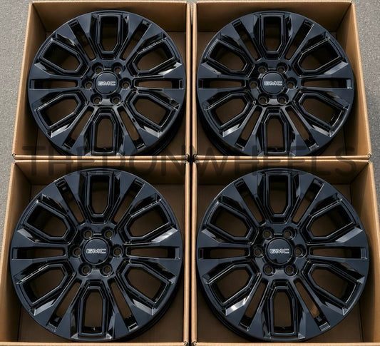 22” GMC Sierra Yukon Denali Wheels Factory OEM Rims (4)