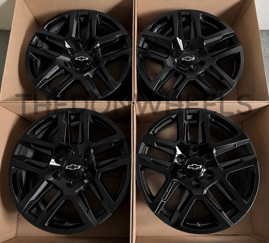 20” Chevy Tahoe Suburban Silverado Trail Boss Wheels Factory OEM Rims (4)