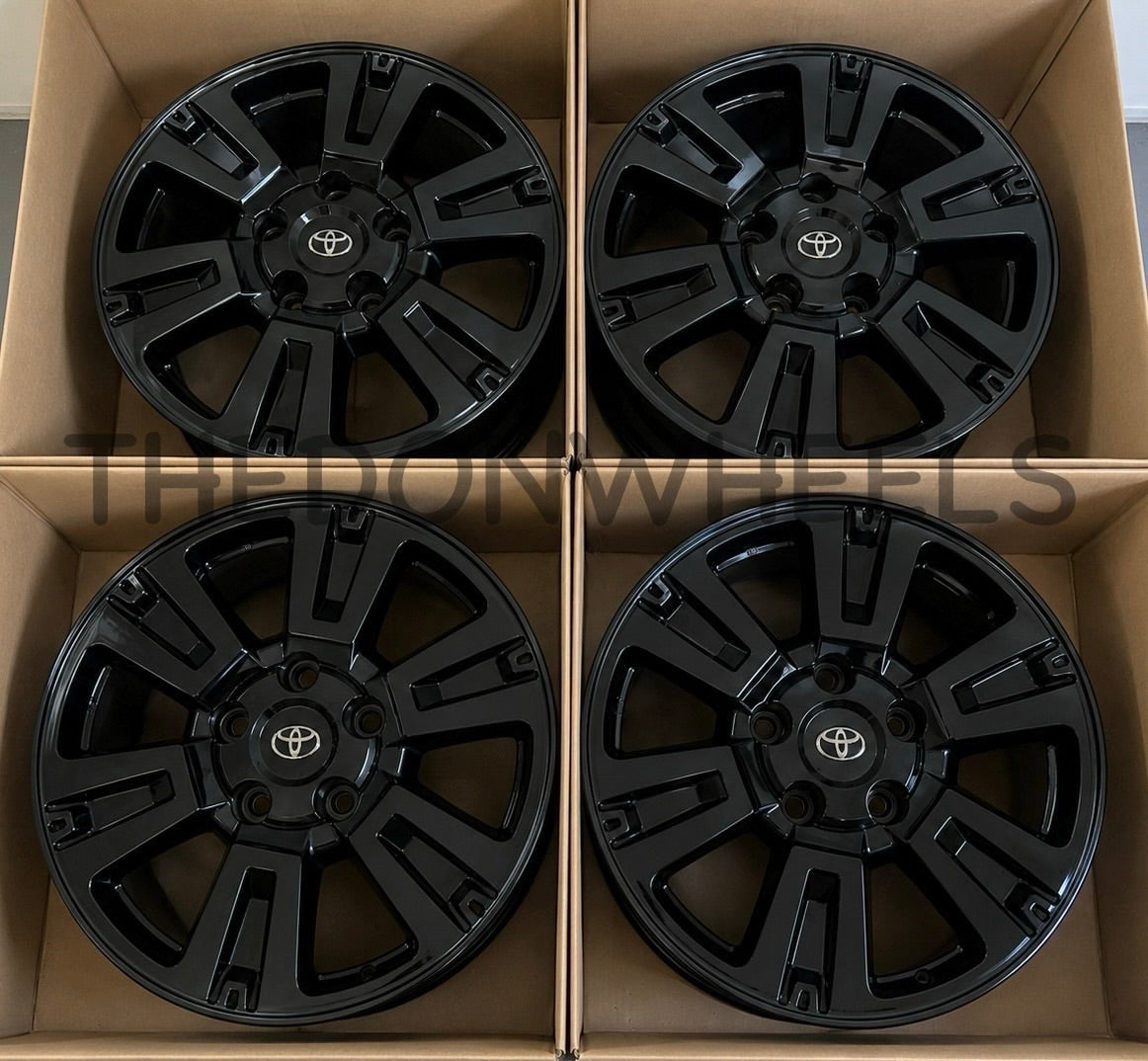 20” Toyota Tundra Sequoia Wheels Factory OEM Rims Gloss Black 2007-2021 (4)