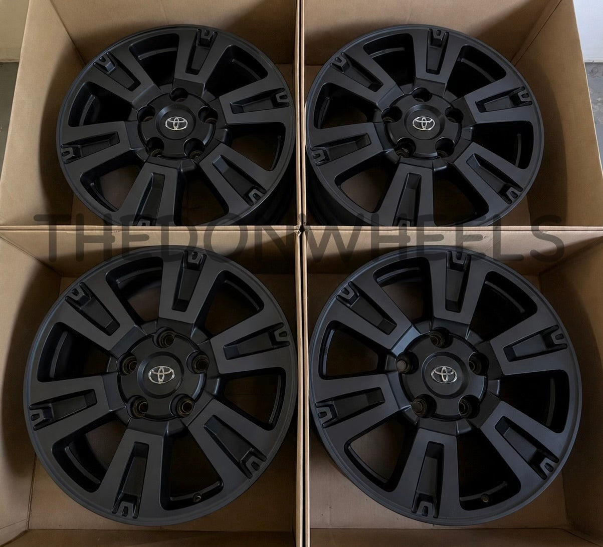 20” Toyota Tundra Sequoia Wheels Factory OEM Rims Satin Black 2007-2021 (4)