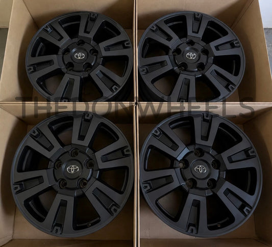 20” Toyota Tundra Sequoia Wheels Factory OEM Rims Satin Black 2007-2021 (4)
