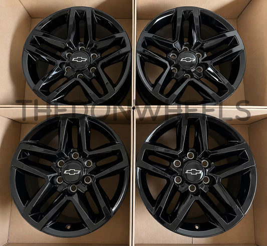 18" Chevy Tahoe Suburban Silverado Trail Boss Wheels Factory OEM Rims (4)