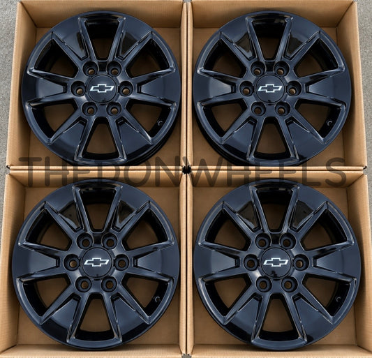 17” Chevy Tahoe Suburban Silverado Wheels Factory OEM Rims (4)
