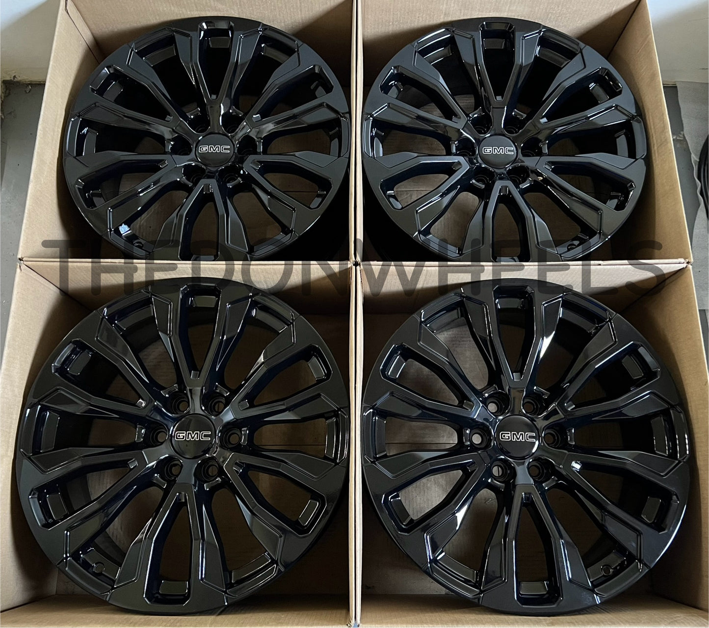 22” GMC Sierra Yukon Denali Wheels Factory OEM Rims (4)