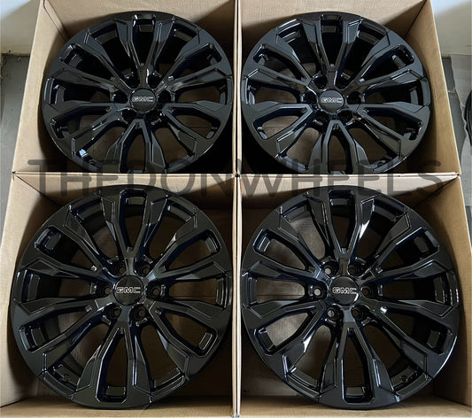 22” GMC Sierra Yukon Denali Wheels Factory OEM Rims (4)